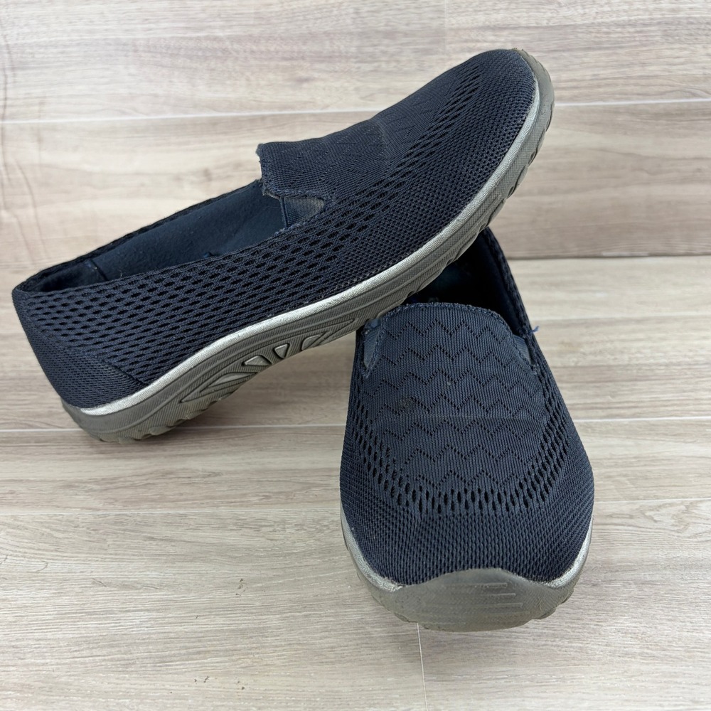Skechers Reggae Fest Willow Navy Blue Mesh Slip On Relaxed Fit Shoes Womens 6.5 - Picture 8 of 10